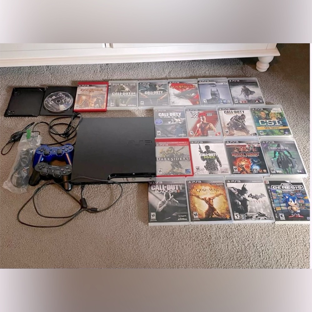 Sony PlayStation 3 with 18 games